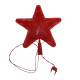 Электрогирлянда - звезда наконечник 23 см красная