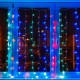 Гирлянда-штора светодиодная цветная 160 ламп 1,5х1,5 м