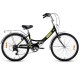 Велосипед 24 дюйма Black Agua Street Beat 1421 складной 6 скоростей черный-лимонный YF-704VTR