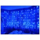 Гирлянда штора светодиодная синяя LED 240 ламп 2 х 2 м 