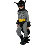 Детский карнавальный костюм Бэтмен с желтым поясом размер 4-6