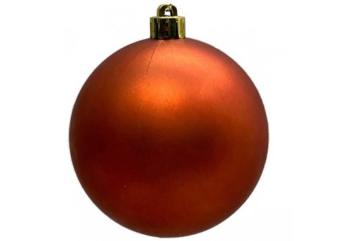 Елочное украшение шар матовый оранжевый 5 см