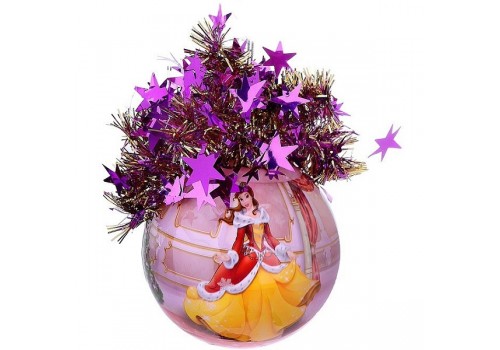 Новогодний елочный шар Рождественский Красавица Бель D95