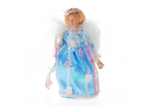 Новогодний Ангел с крыльями из пуха 16 см