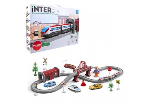 Железная дорога Город, скорый электропоезд 67 деталей InterCity Express Т20831