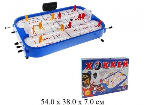 Настольная игра "Хоккей на штангах"   54х38х7см Т0014