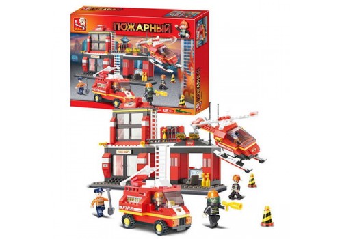 Конструктор Пожарные спасатели: Дежурная часть 371 деталей М38-В0225
