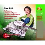 Конструктор деревянный "Танк Т-34" Polly