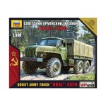 Сборная модель Советский армейский грузовик "Урал" 7417