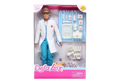 Кукла DEFA Lucy Папа ветеринар с аксессуарами 8347