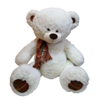 Мягкая игрушка Медведь 50 см с шарфом в клетку КБ148