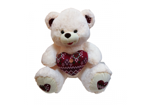 Медведь с сердцем 50 см КБ34