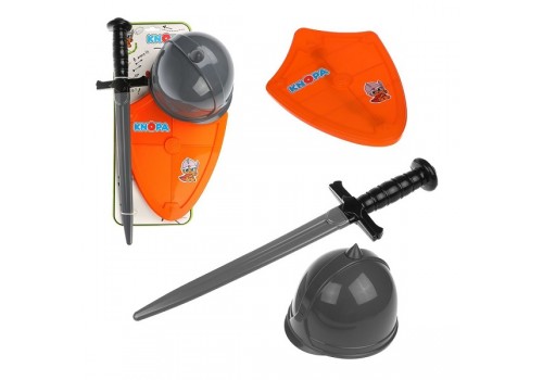 Набор оружия Вояка шлем,щит и меч 87015