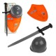 Набор оружия "Вояка" шлем,щит и меч 87015