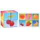 Кубики в картинках фрукты 4 штуки 00801