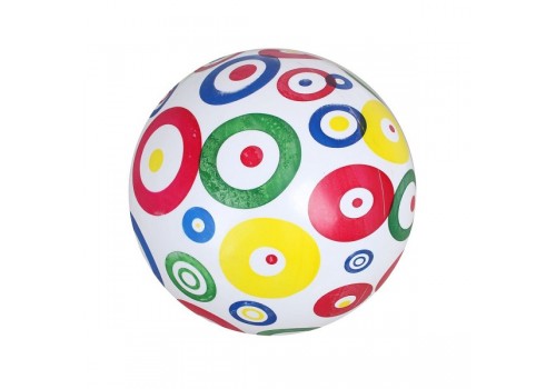 Мяч пластизоль детский с рисунком белый 22 см