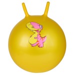 Мяч попрыгун с рожками Дино микс жёлтый 45 см