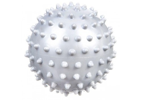 Мяч ПВХ массажный 7 см серый 25 гр.