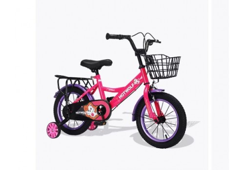 Велосипед 16 дюймов HOT WOLF розовый 16HW-1025