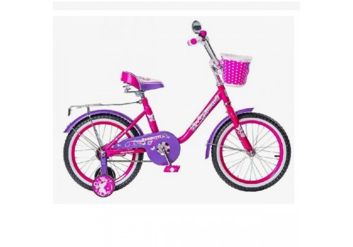 Велосипед 18 дюймов Black Agua Princess 1s розовый-сиреневый KG1802