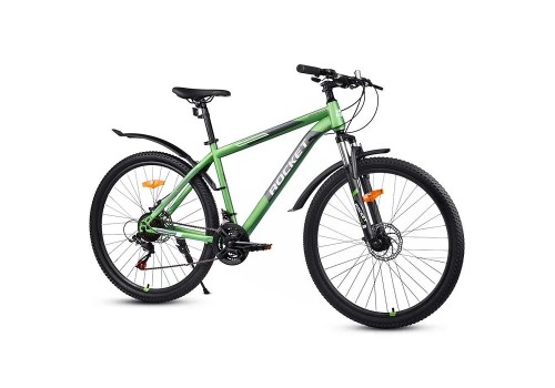 Велосипед 27,5 дюймов ROCKET, зеленый, рама 18" 21 скорость 436919